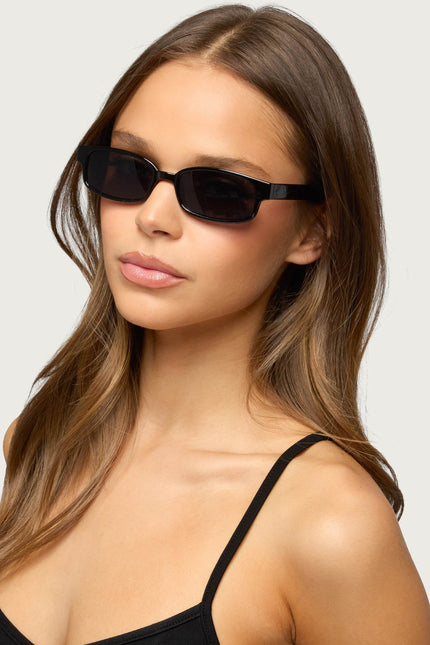 Keeley Rectangle Sunglasses - Black