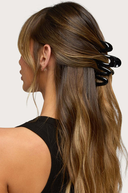 Abstract Claw Clip - Black