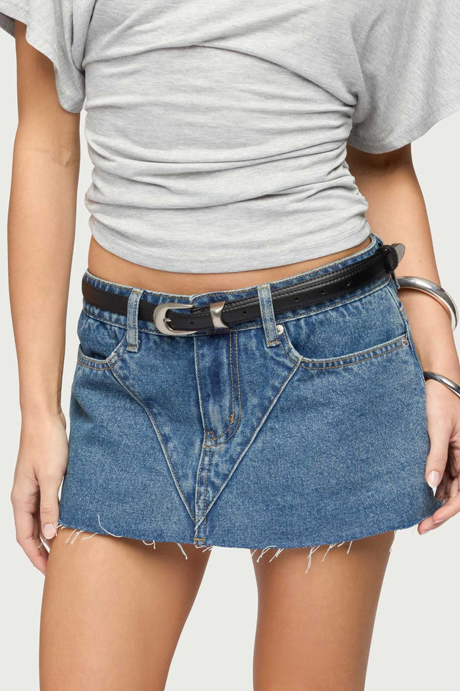 Downtown Faux Leather Belt