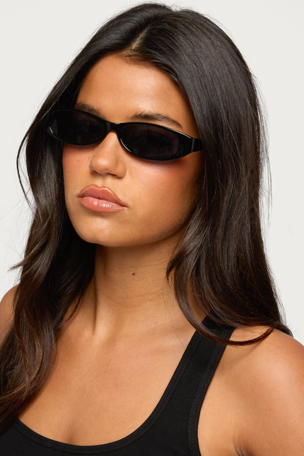 Ikonik Oval Sunglasses - Black