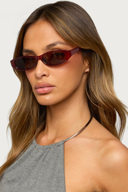 Ikonik Oval Sunglasses - Brown