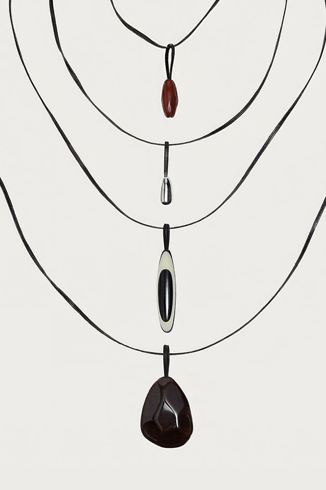 Tully Stone Cord Necklace Set