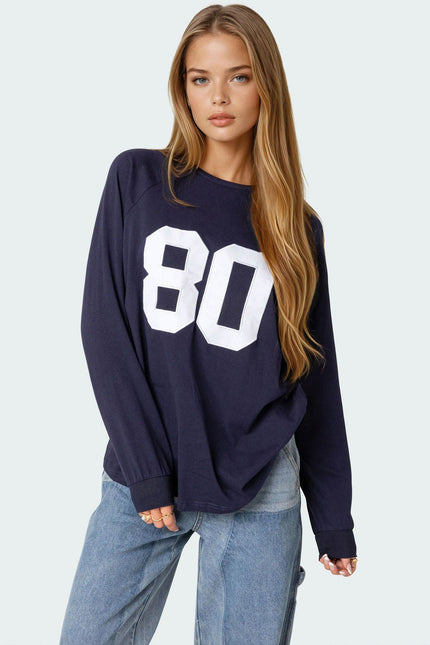 80 Oversized T-Shirt - Navy