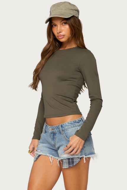 Tay Long Sleeve Top - Olive