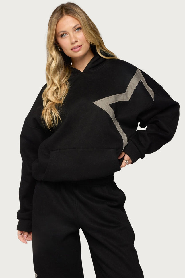 Starly Oversized Hoodie - Black
