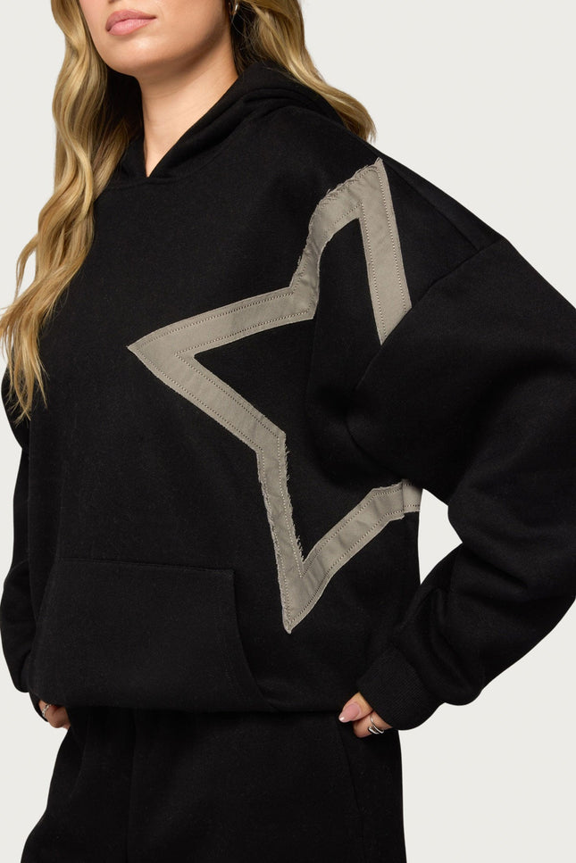 Starly Oversized Hoodie - Black