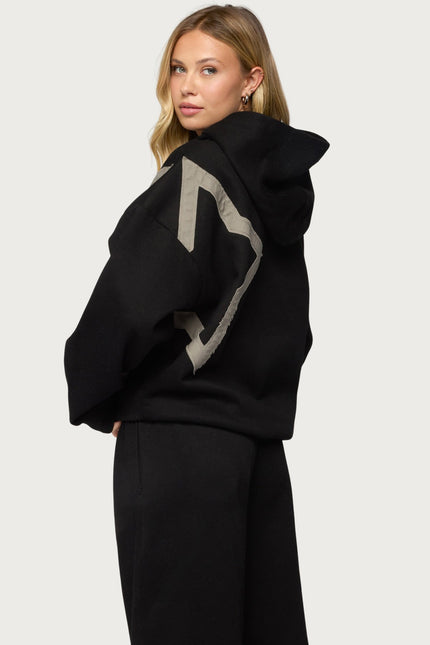 Starly Oversized Hoodie - Black