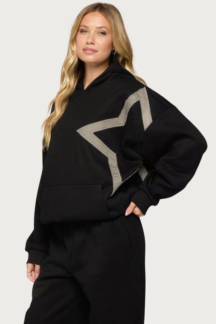 Starly Oversized Hoodie - Black