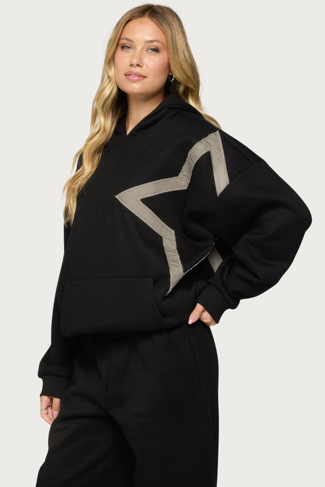 Starly Oversized Hoodie - Black