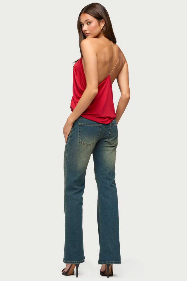 Ainsley Wrap Top - Red