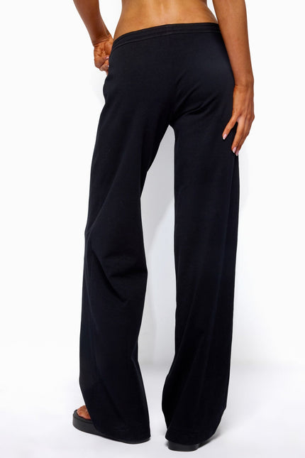 Claudia Straight Leg Pants - Black