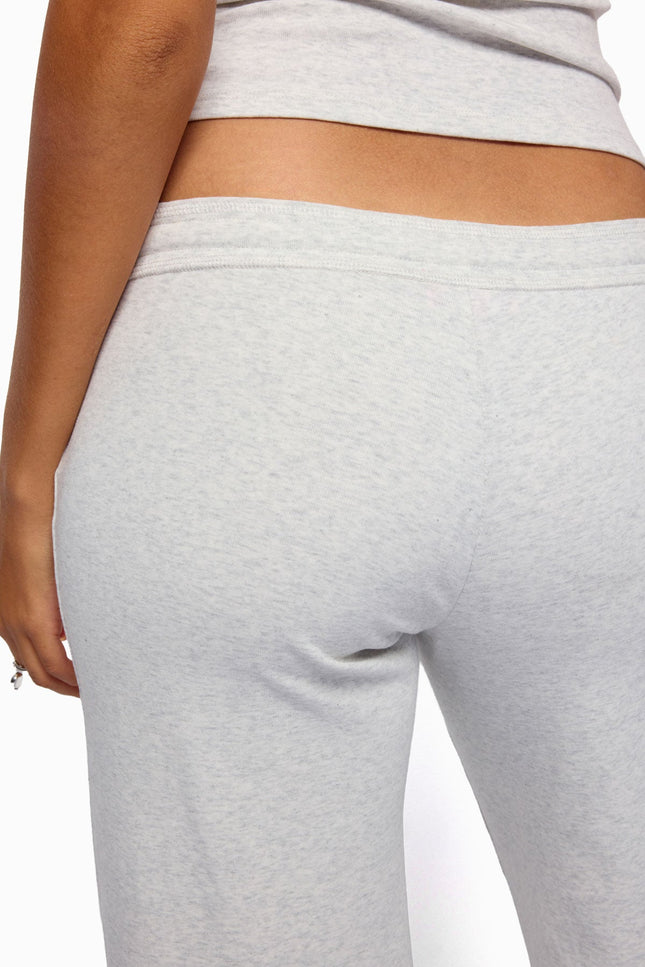 Claudia Straight Leg Pants - Gray Melange
