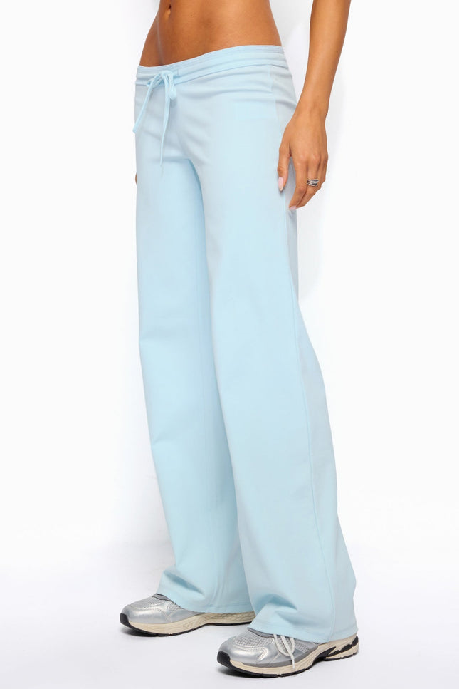 Claudia Straight Leg Pants - Light Blue