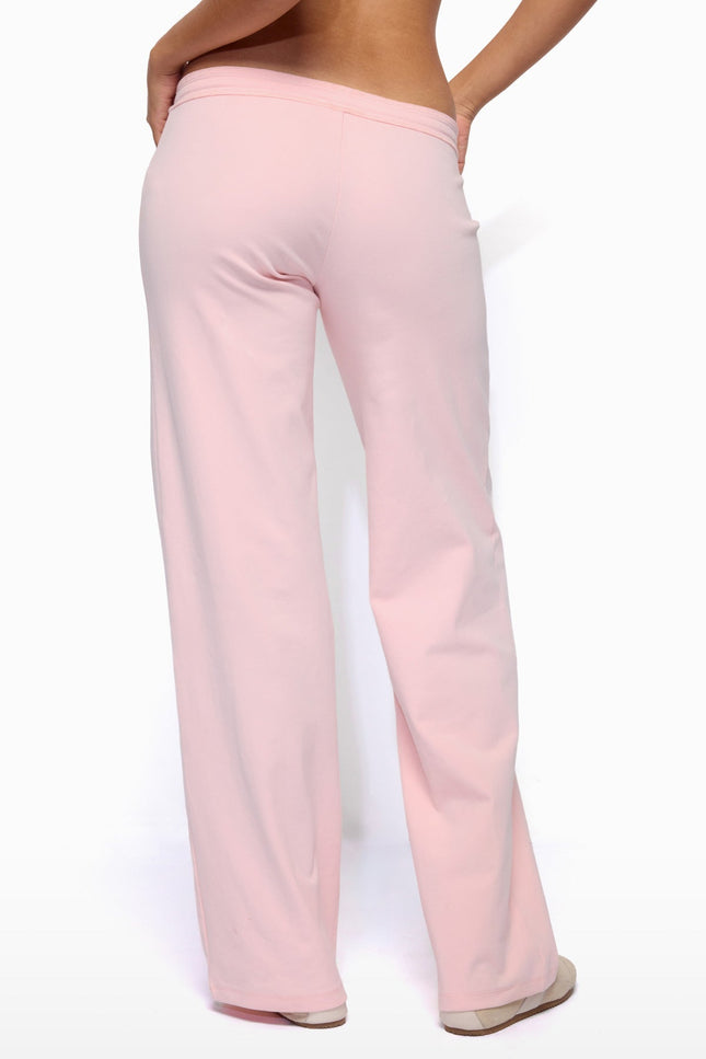 Claudia Straight Leg Pants - Light Pink