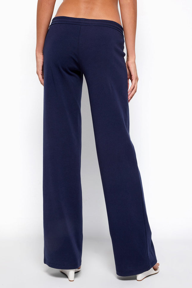 Claudia Straight Leg Pants - Navy