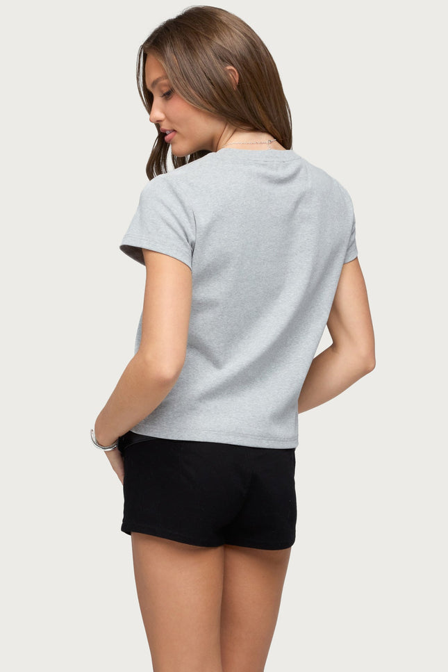 Perfect Basic T Shirt - Dark Gray Melange