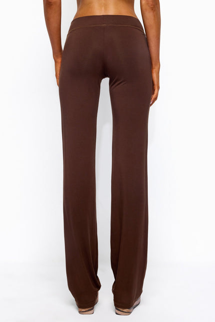 Callan Flared Pants - Brown