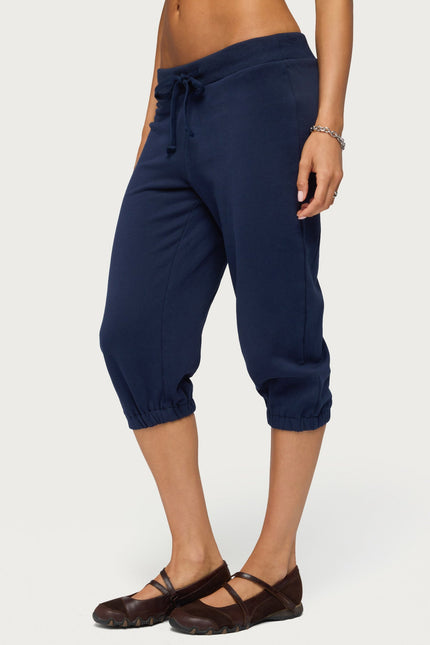 Deana Capri Sweatpants - Navy