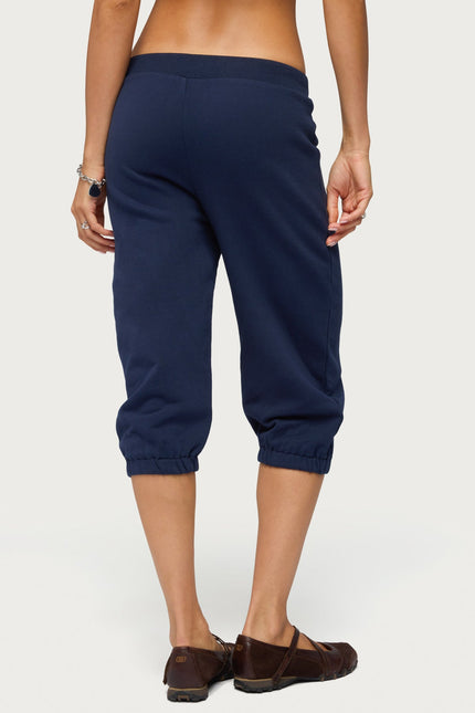 Deana Capri Sweatpants - Navy