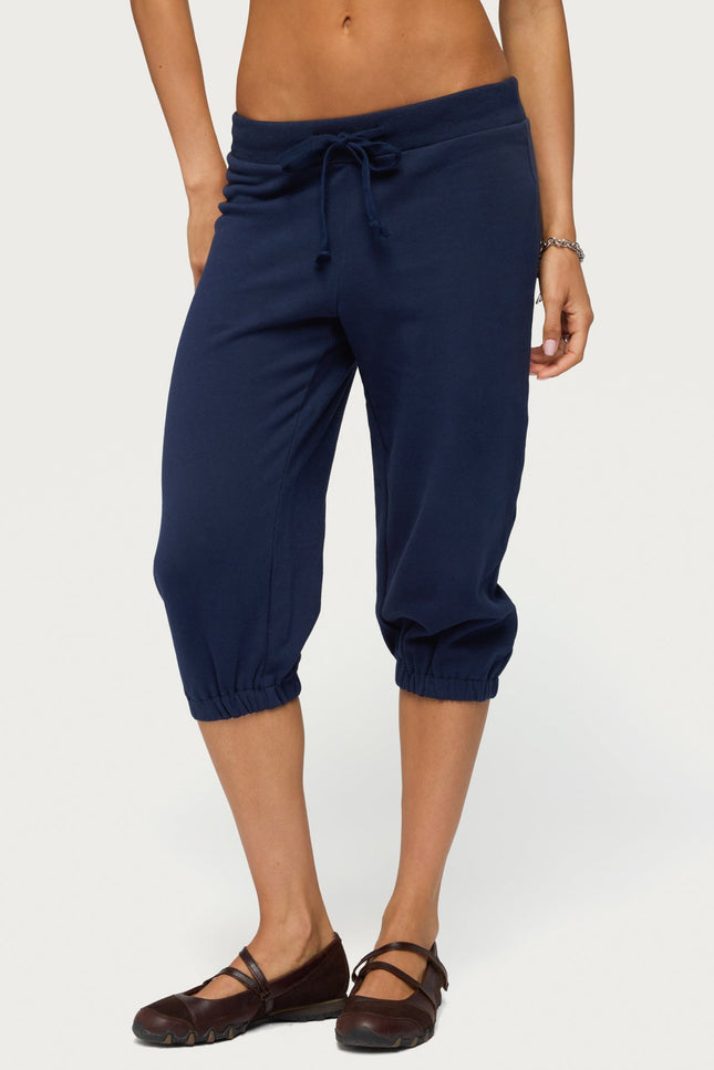 Deana Capri Sweatpants - Navy