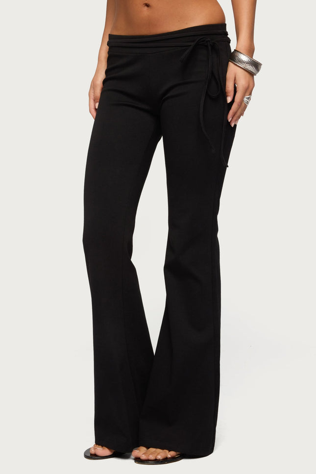 Junipar Waist Tie Flared Pants