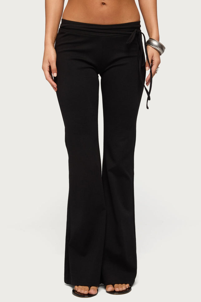 Junipar Waist Tie Flared Pants