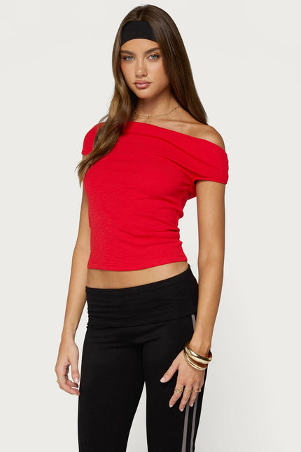 Martah Off Shoulder Top - Red