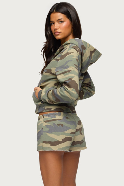 Lynette Zip Up Hoodie - Olive