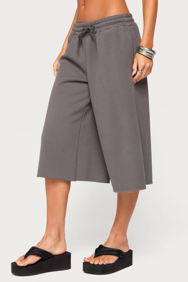 Amika Oversized Bermuda Shorts - Dark Gray