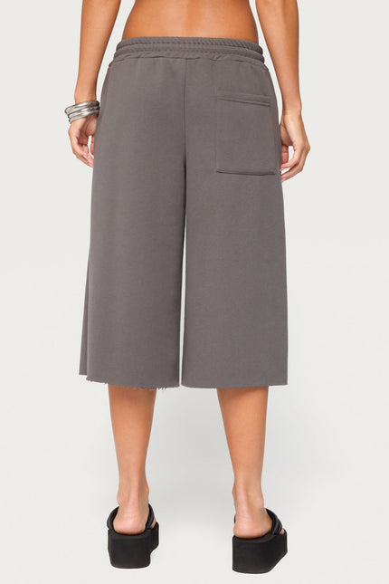 Amika Oversized Bermuda Shorts - Dark Gray