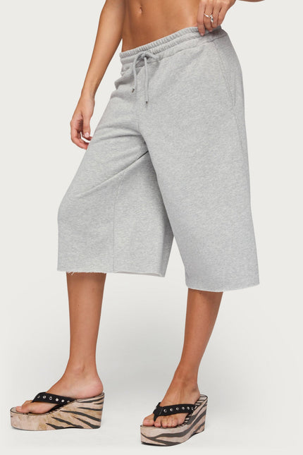 Amika Oversized Bermuda Shorts - Gray Melange