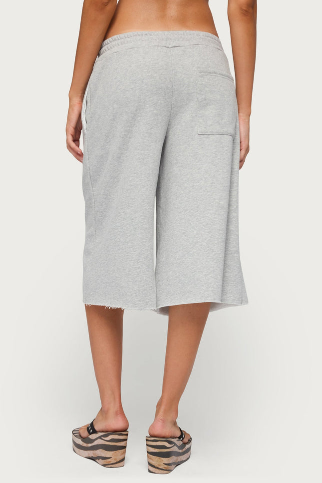 Amika Oversized Bermuda Shorts - Gray Melange