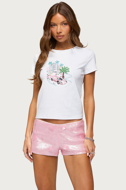 City Angel Beaded Baby T Shirt