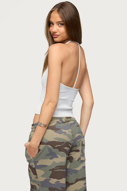 Kristene Ribbed Halter Top