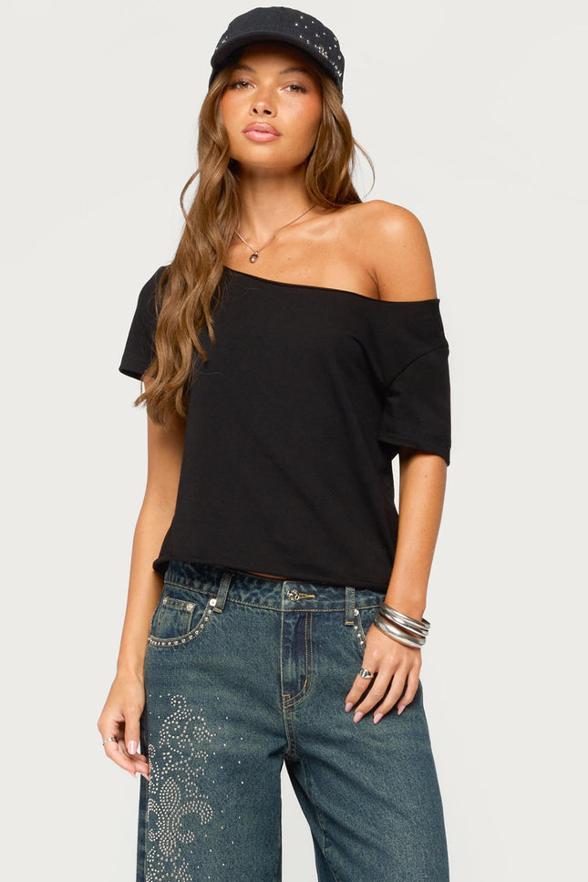 Dosie Off Shoulder Top - Black