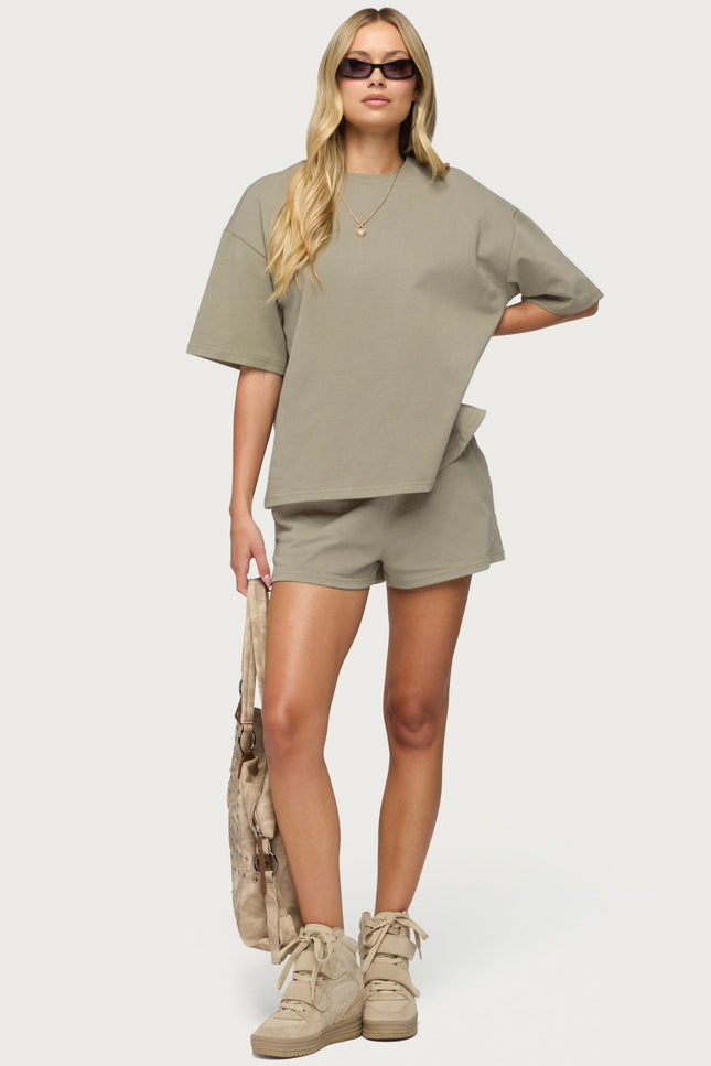 Cecilia Oversized T Shirt - Olive