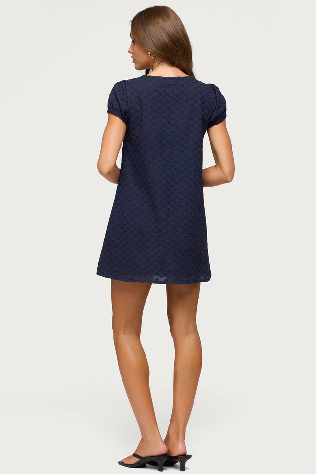Mariella Lacey Eyelet Mini Dress