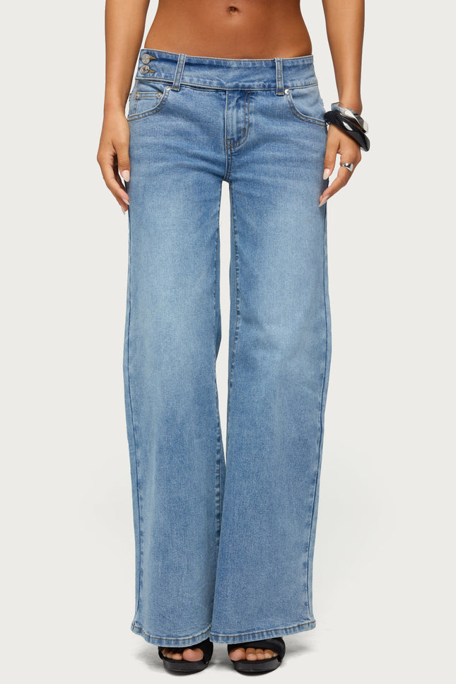 Dale Low Rise Straight Leg Stretchy Jeans