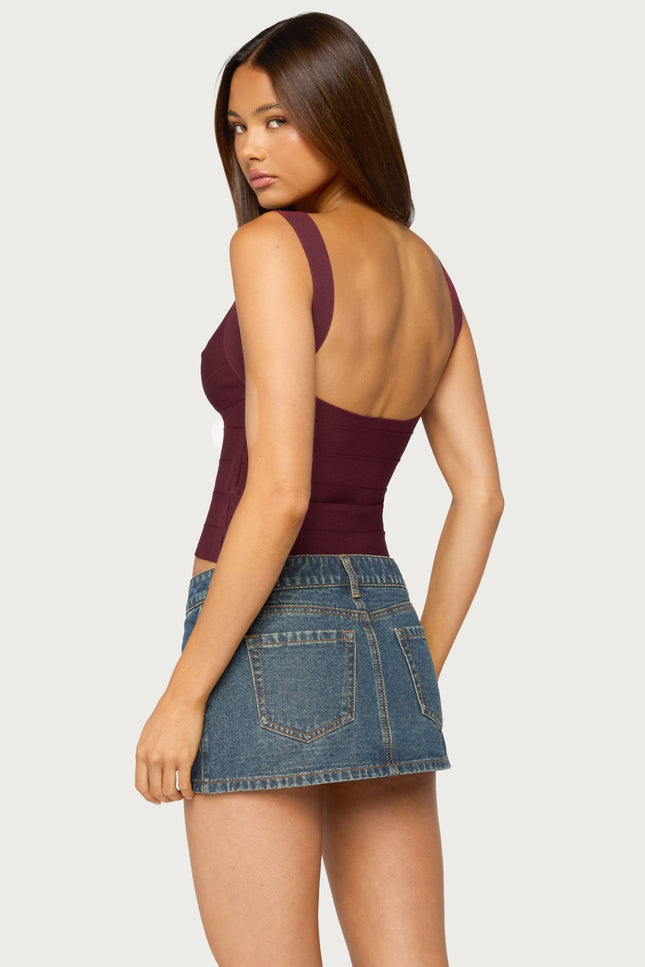 Ianthe Bandage Top - Wine