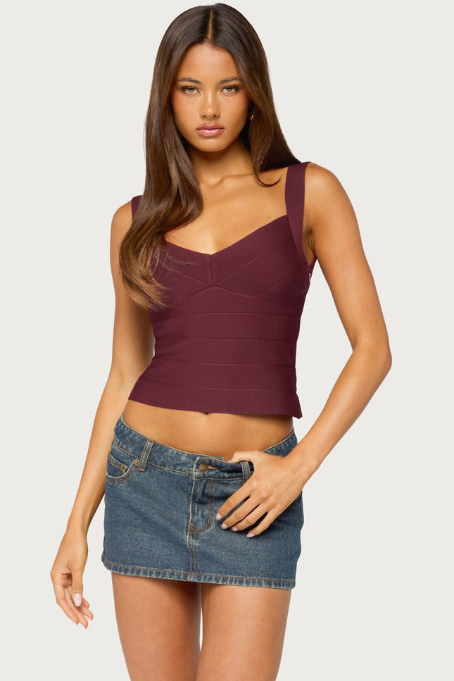 Ianthe Bandage Top - Wine