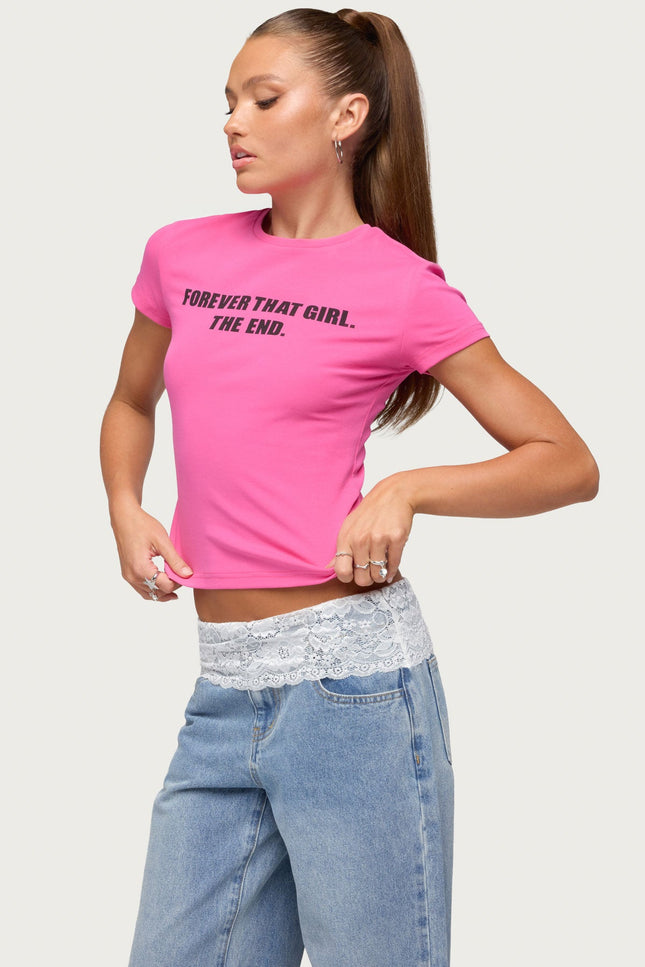Forever That Girl T Shirt - Pink