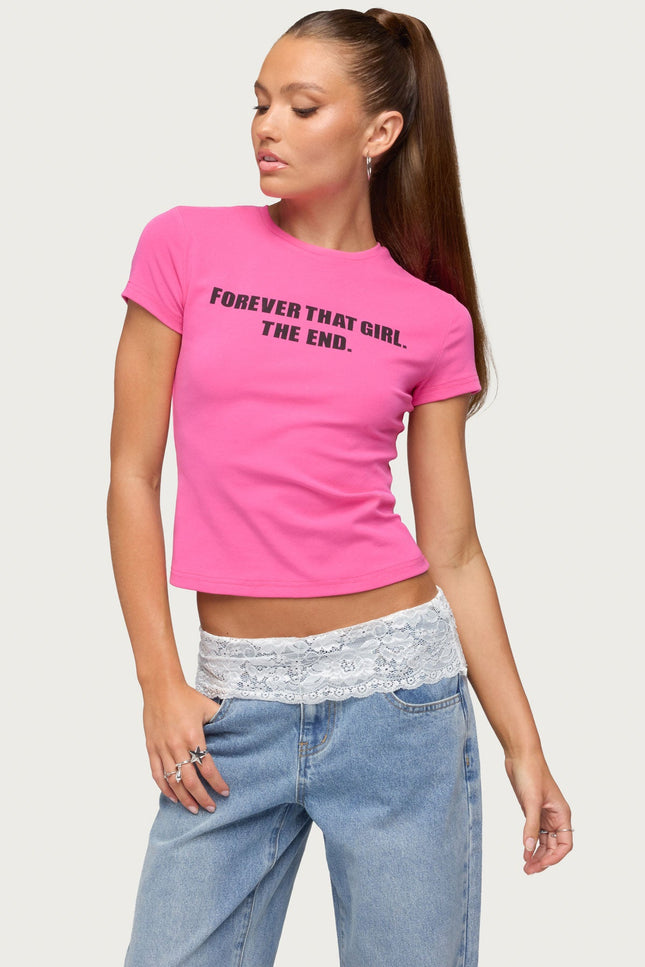 Forever That Girl T Shirt - Pink