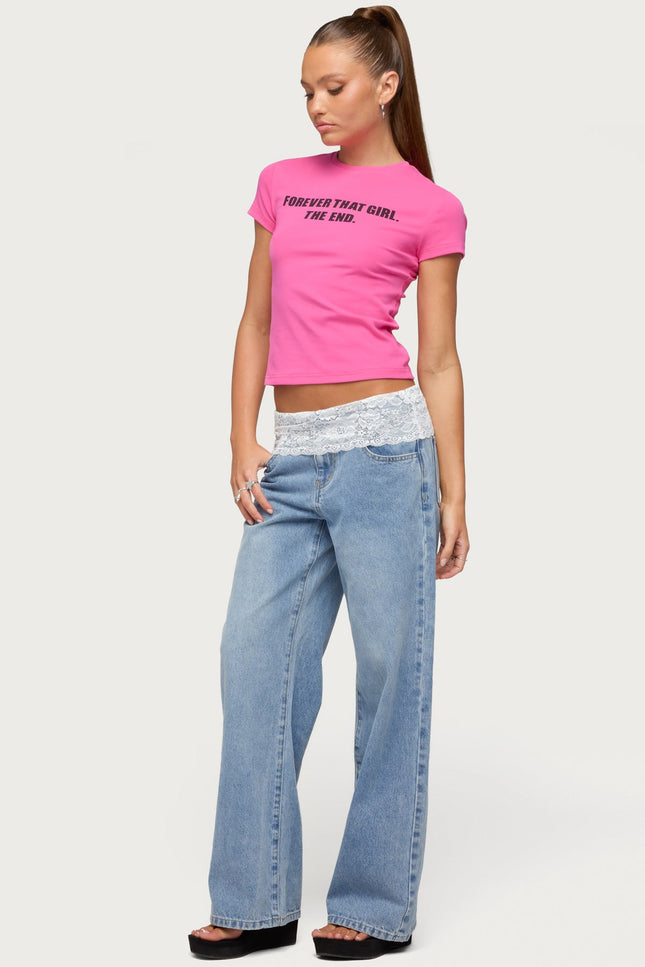 Forever That Girl T Shirt - Pink
