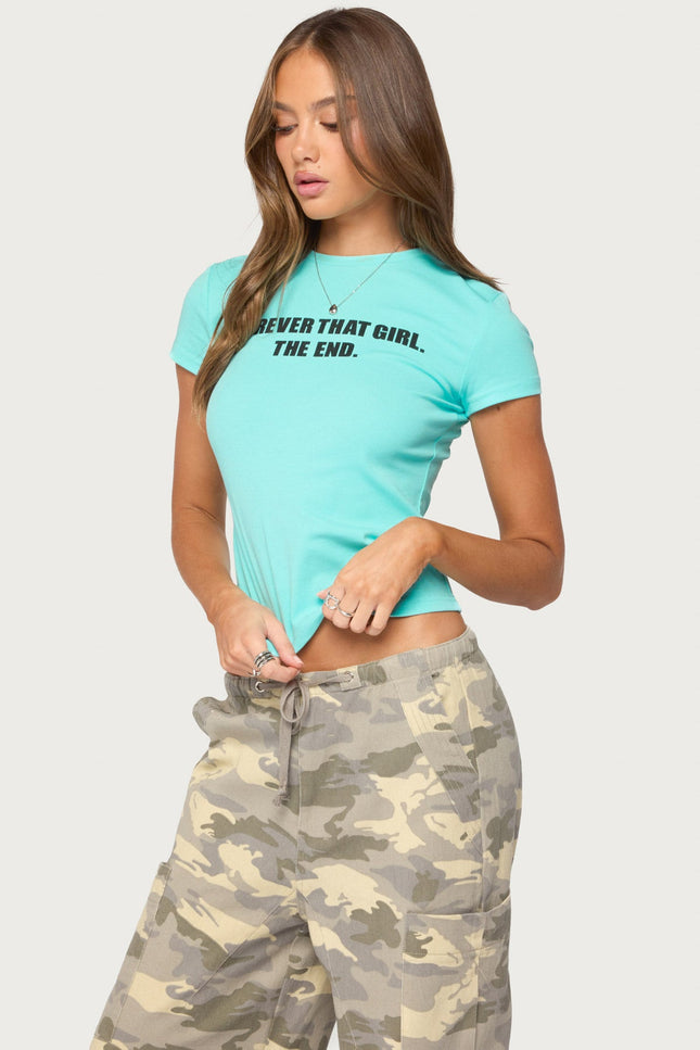 Forever That Girl T Shirt - Turquoise