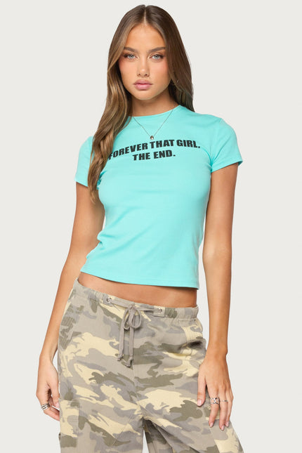 Forever That Girl T Shirt - Turquoise