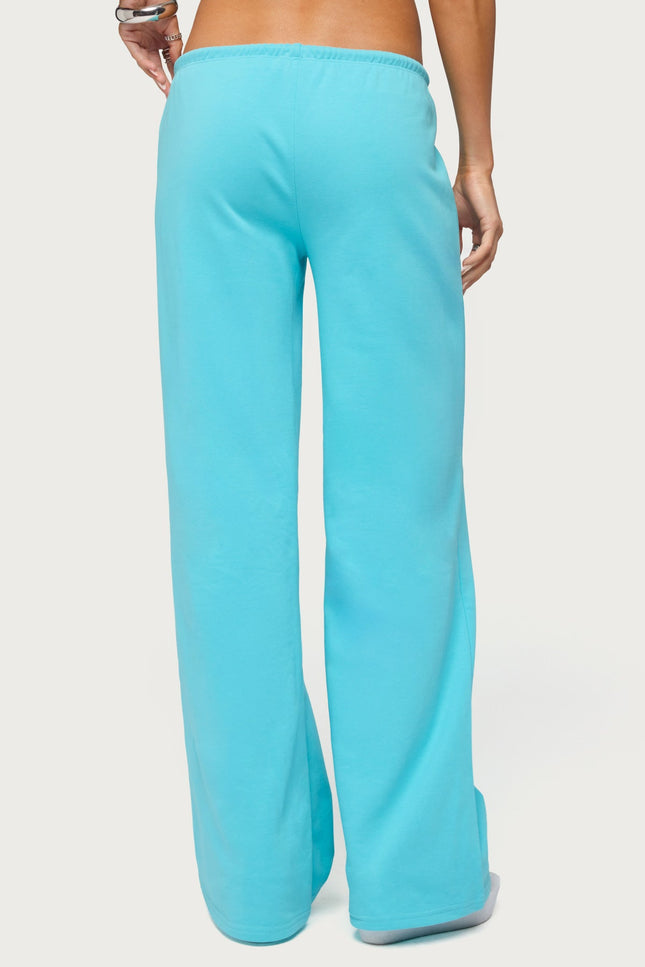 Callista Straight Leg Sweatpants - Turquoise