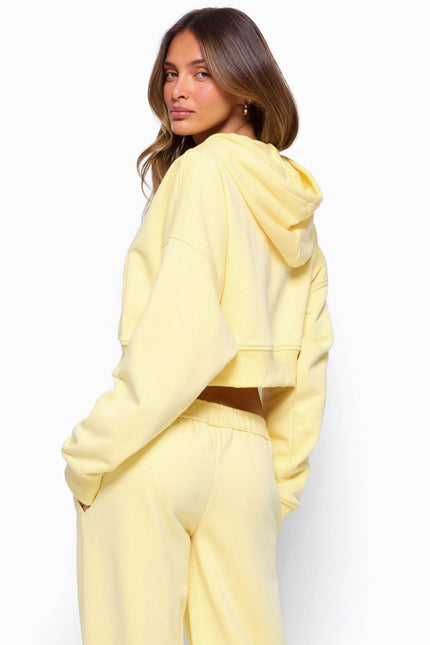 Byrdi Zip Up Hoodie - Yellow