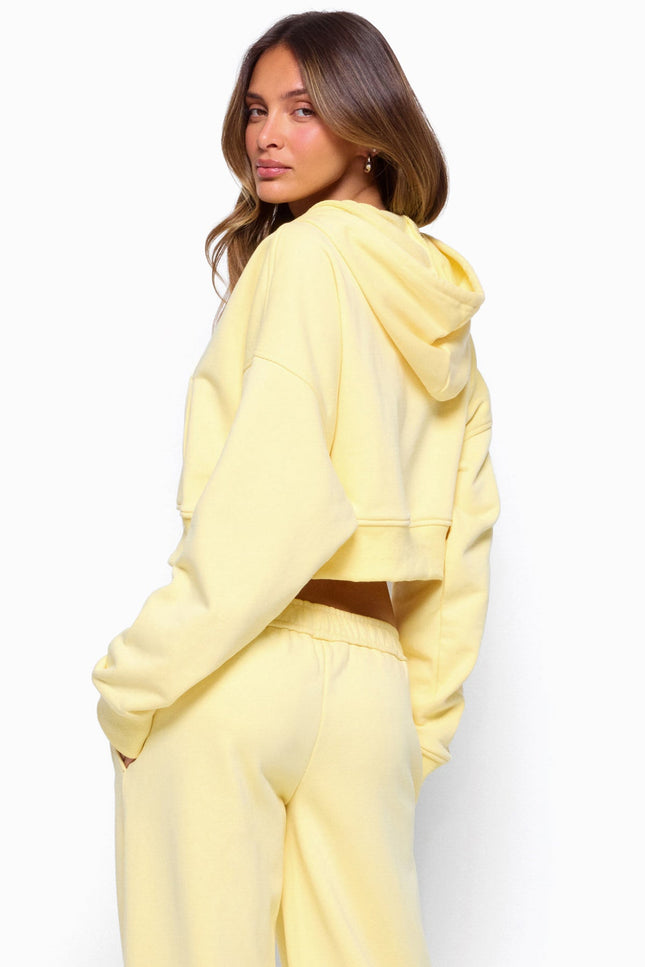 Byrdi Zip Up Hoodie - Yellow