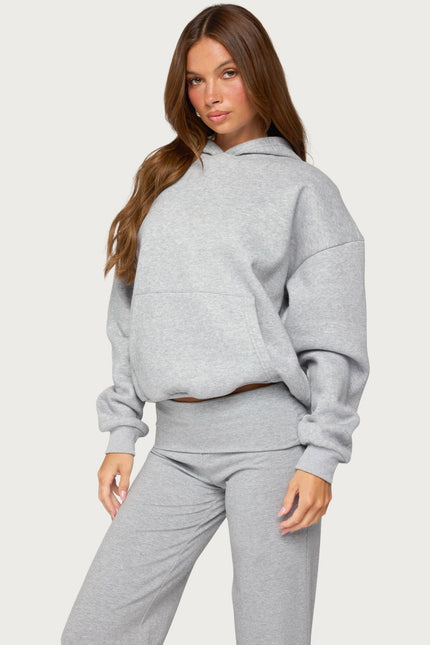 Angel Energy Sequin Hoodie - Gray Melange