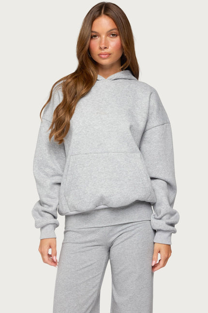 Angel Energy Sequin Hoodie - Gray Melange